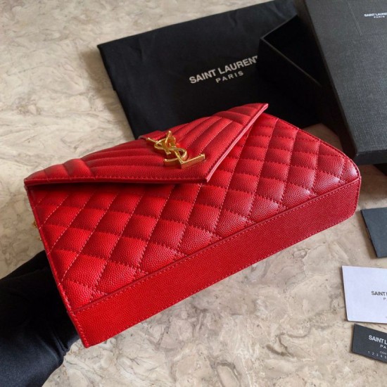Replica YSL Saint Laurent Medium Envelope Bag Mix Matelasse Red Replica YSL Saint Laurent Medium Envelope Bag Mix Matelasse Red
