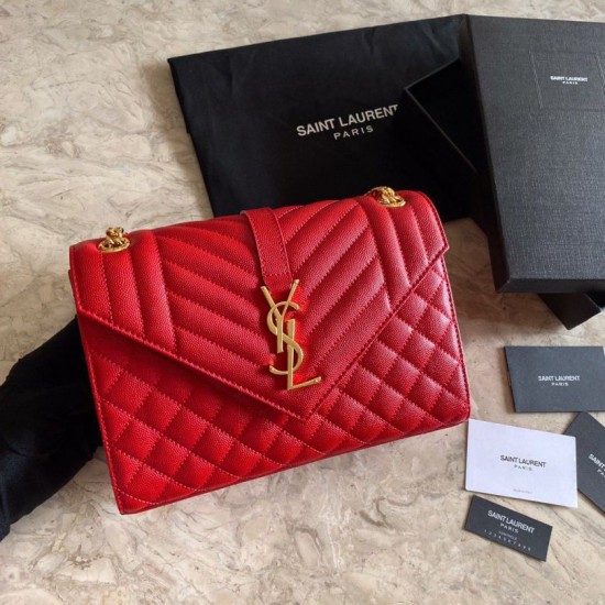 Replica YSL Saint Laurent Medium Envelope Bag Mix Matelasse Red Replica YSL Saint Laurent Medium Envelope Bag Mix Matelasse Red