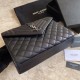 Replica YSL Saint Laurent Medium Envelope Bag Mix Matelasse Black Silver Hardware Fake YSL Saint Laurent Medium Envelope Bag Mix Matelasse Black Silver Hardware Replica