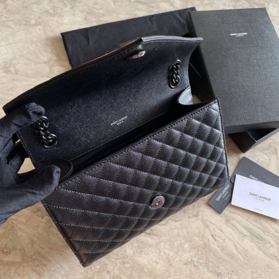 Replica YSL Saint Laurent Medium Envelope Bag Mix Matelasse Black Gold Hardware Replica YSL Saint Laurent Medium Envelope Bag Mix Matelasse Black Gold Hardware