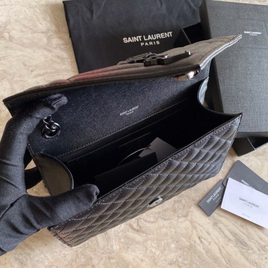 Replica YSL Saint Laurent Medium Envelope Bag Mix Matelasse Black Gold Hardware Replica YSL Saint Laurent Medium Envelope Bag Mix Matelasse Black Gold Hardware