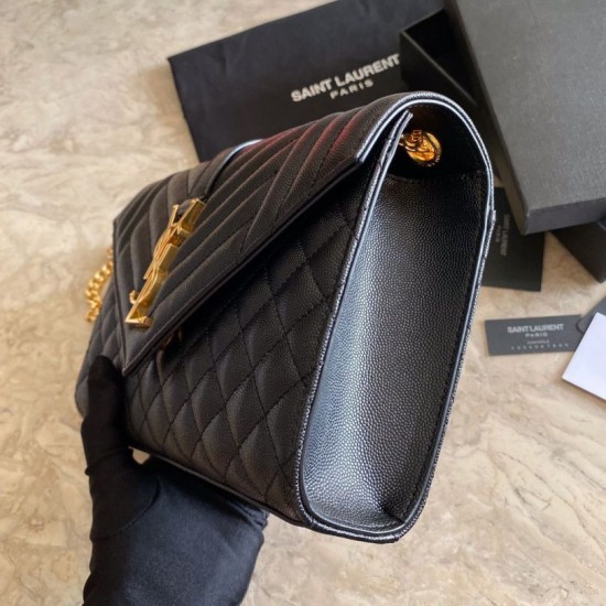Replica YSL Saint Laurent Medium Envelope Bag Mix Matelasse Black Gold Hardware Replica YSL Saint Laurent Medium Envelope Bag Mix Matelasse Black Gold Hardware