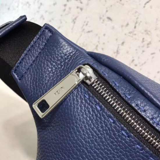 Replica Belt Bag Romano Leather Blue Replica Belt Bag Romano Leather Blue