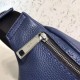Replica Belt Bag Romano Leather Blue Replica Belt Bag Romano Leather Blue