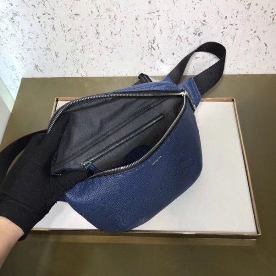 Replica Belt Bag Romano Leather Blue Replica Belt Bag Romano Leather Blue