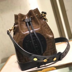 Replica Small Mon Tresor Bucket Fabric Bag Black