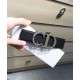 Replica Christian Dior Reversible Belt Strap Black