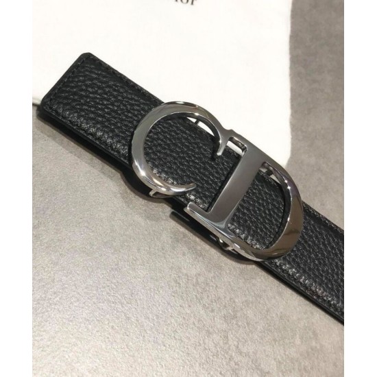 Replica Christian Dior Reversible Belt Strap Black