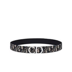 Replica Christian Dior Reversible Belt Strap Dark Blue