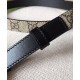 Replica Gucci GG Marmont Thin Belt Black