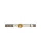 Fake Gucci GG Marmont Thin Belt White Replica