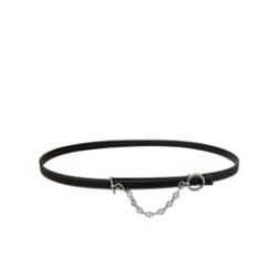 Replica Hermes Epsom Leather Belt Silver Hardware Black