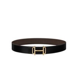 Fake Hermes Royal Belt Buckle &amp; Reversible Leather Strap 38mm Henna Replica