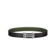Fake Hermes H Au Carre Belt Buckle &amp; Reversible Leather Strap 32mm Green Replica