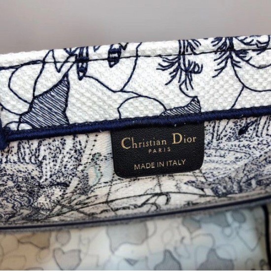 Fake Dior Book Tote Bag Around The World Embroidered Canvas Blue Replica Replica Dior Book Tote Bag Around The World Embroidered Canvas Blue