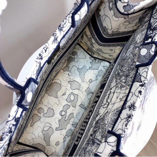Fake Dior Book Tote Bag Around The World Embroidered Canvas Blue Replica Replica Dior Book Tote Bag Around The World Embroidered Canvas Blue