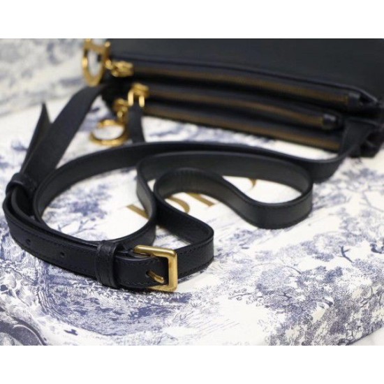 Replica Dior Saddle Trio Pouch With Strap Black Fake Dior Saddle Trio Pouch With Strap Black Replica