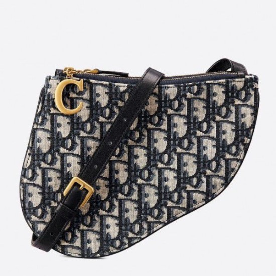 Fake Dior Saddle Trio Pouch With Strap Oblique Blue Replica Replica Dior Saddle Trio Pouch With Strap Oblique Blue