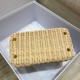 Replica Dior Medium Lady Dior Bag In Wicker and Light Blue Oblique Jacquard Replica Dior Medium Lady Dior Bag In Wicker and Light Blue Oblique Jacquard