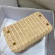 Replica Dior Medium Lady Dior Bag In Wicker and White Oblique Jacquard Fake Dior Medium Lady Dior Bag In Wicker and White Oblique Jacquard Replica