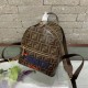 Replica Glazed Fabric Mini Backpack Brown Fake Glazed Fabric Mini Backpack Brown Replica
