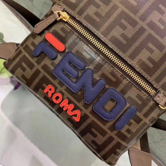 Replica Glazed Fabric Mini Backpack Brown Fake Glazed Fabric Mini Backpack Brown Replica