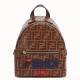 Replica Glazed Fabric Mini Backpack Brown Fake Glazed Fabric Mini Backpack Brown Replica