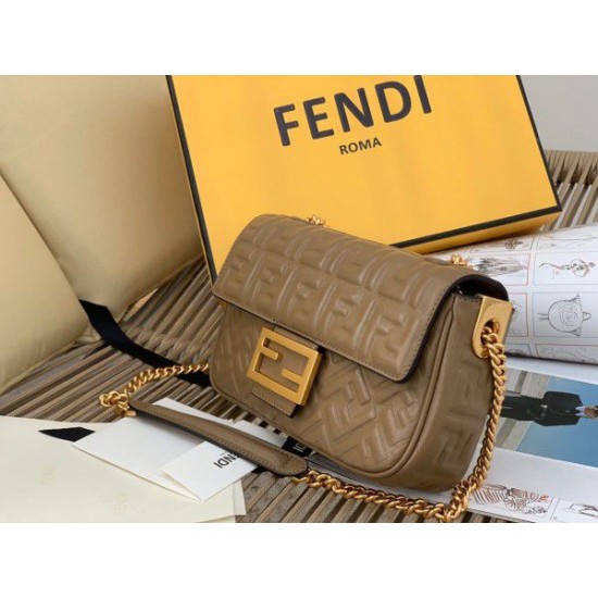 Replica Baguette Chain Midi Bag Taupe Fake Baguette Chain Midi Bag Taupe Replica