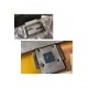 Replica Fendi Baguette Medium Bag With FF Motif Silver Replica Fendi Baguette Medium Bag With FF Motif Silver