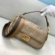 Replica Fendi Medium Baguette FF Bag Grey Replica Fendi Medium Baguette FF Bag Grey