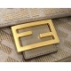 Replica Fendi Medium Baguette FF Bag Grey Replica Fendi Medium Baguette FF Bag Grey