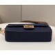Replica Fendi Medium Baguette FF Bag Blue Replica Fendi Medium Baguette FF Bag Blue