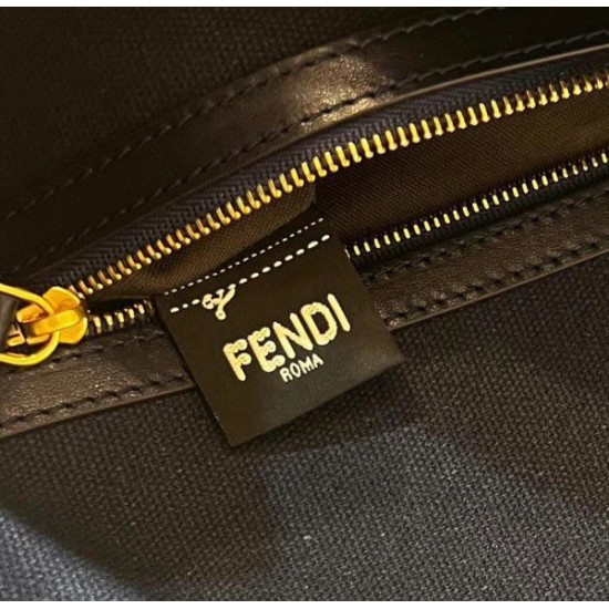 Replica Fendi Medium Baguette FF Bag Blue Replica Fendi Medium Baguette FF Bag Blue