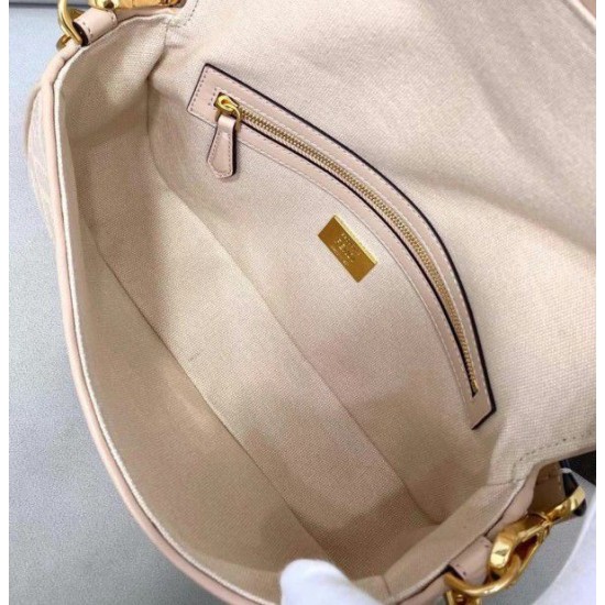 Replica Fendi Medium Baguette FF Bag Pink Replica Fendi Medium Baguette FF Bag Pink