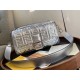 Replica Baguette Large Bag Lambskin With FF Motif Silver Fake Baguette Large Bag Lambskin With FF Motif Silver Replica