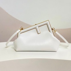 Fake First Small Bag In Mint Nappa Leather White Replica