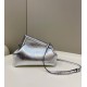 Replica First Small Bag Silver Laminated Leather Fake First Small Bag Silver Laminated Leather Replica