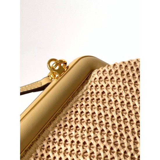 Fake First Small Bag Raffia Macrame Beige Replica Fake First Small Bag Raffia Macrame Beige Replica