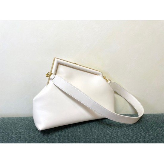 Fake First Medium Bag Nappa Leather White Replica Replica First Medium Bag Nappa Leather White
