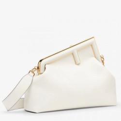 Replica First Medium Bag Nappa Leather White