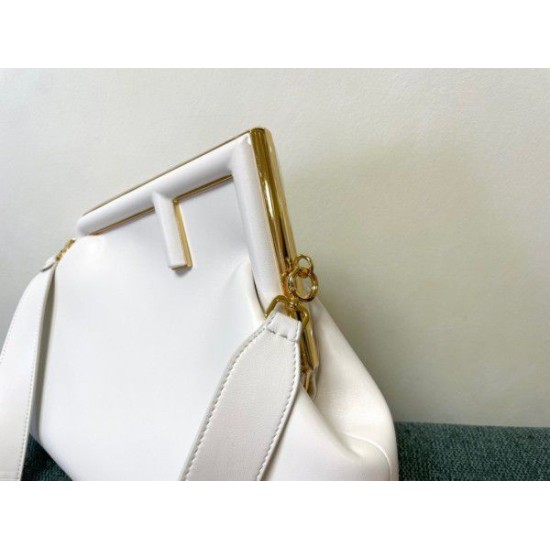 Fake First Medium Bag Nappa Leather White Replica Replica First Medium Bag Nappa Leather White
