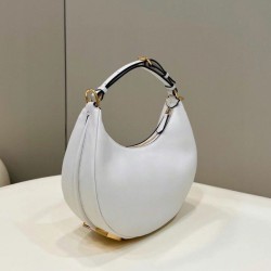Replica Fgraphy Small Hobo Bag White