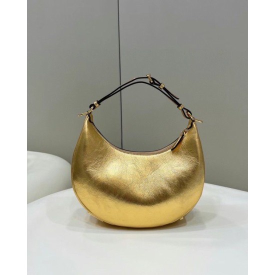 Replica Fgraphy Small Hobo Bag Gold Replica Fgraphy Small Hobo Bag Gold