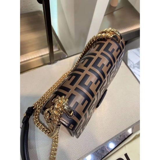 Fake Small Kan U Bag In Calfskin Embossed With FF Replica Fake Small Kan U Bag In Calfskin Embossed With FF Replica