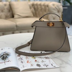 Fake Peekaboo ISeeU Small Bag Grey Replica