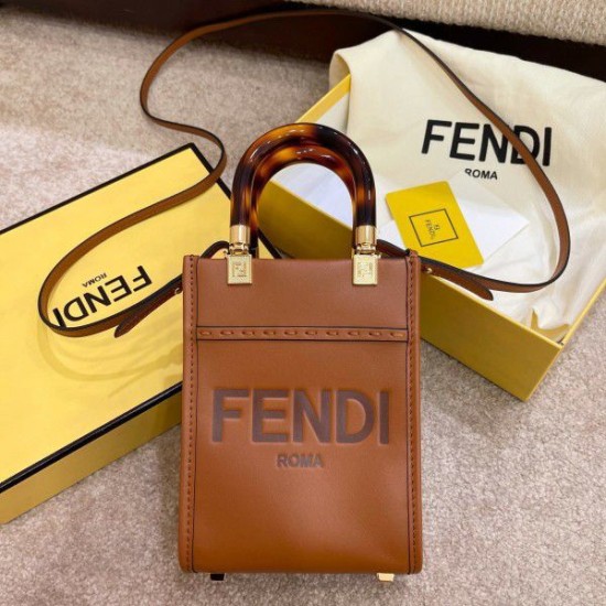 Replica Mini Sunshine Shopper Bag Brown Fake Mini Sunshine Shopper Bag Brown Replica