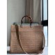 Fake Sunshine Medium Shopper FF Fabric Bag Beige Replica Fake Sunshine Medium Shopper FF Fabric Bag Beige Replica
