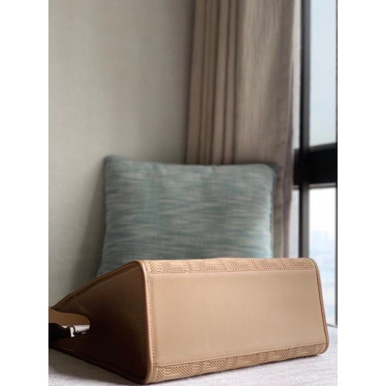 Fake Sunshine Medium Shopper FF Fabric Bag Beige Replica Fake Sunshine Medium Shopper FF Fabric Bag Beige Replica