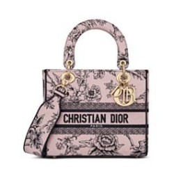 Replica Christian Dior Medium Lady D-Lite Bag Cream