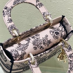 Replica Christian Dior Medium Lady D-Lite Bag Cream